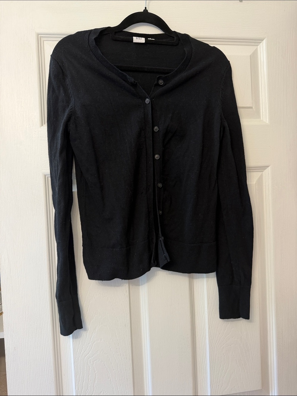 GAP Black Button-Front Women's Cardigan